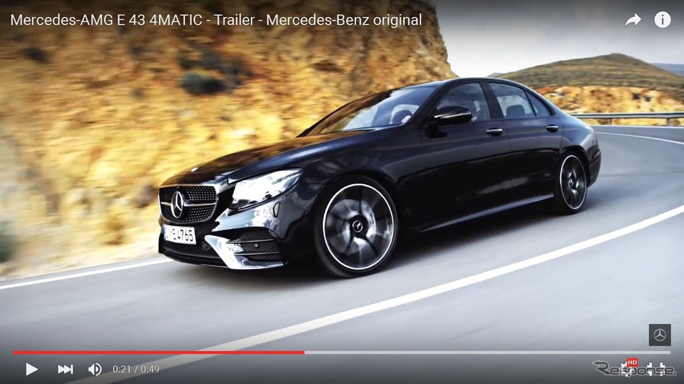 メルセデスAMG E 43 4MATIC（動画キャプチャ）