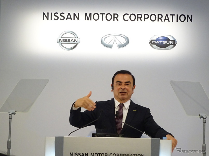 日産自動車 カルロス・ゴーン社長