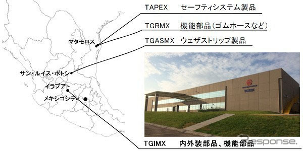 豊田合成、メキシコの生産体制