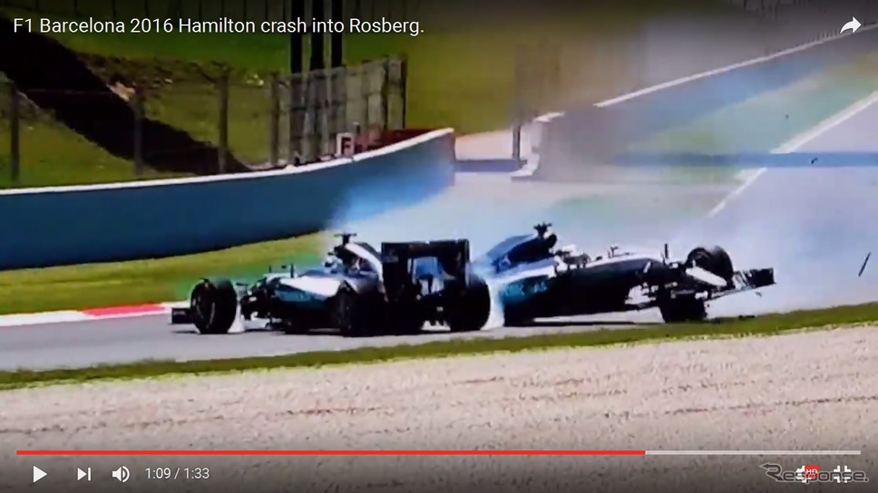 F1 スペインgp メルセデスが同士討ち ロズベルグは怒りあらわ 動画 レスポンス Response Jp