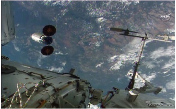 ISSから分離したシグナス補給船運用5号機