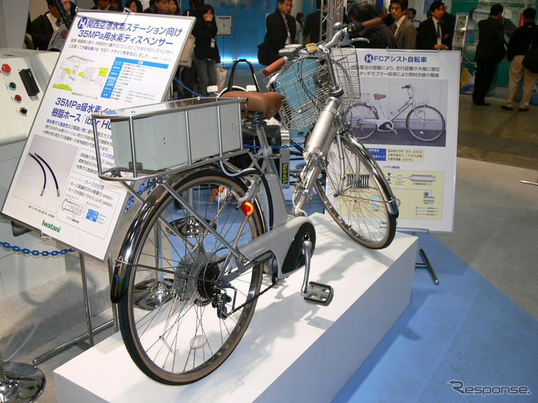 【FC EXPO07】岩谷産業の燃料電池自転車、5年後の発売を目指す