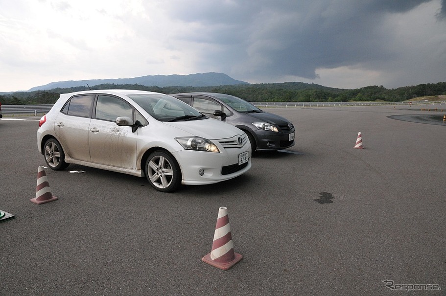 先代トヨタ オーリス RSのトルセン非搭載車（市販車）と非搭載車（実験車）