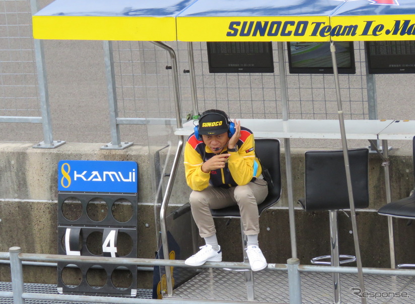 SF参戦中の「SUNOCO TEAM LEMANS」にヘッドコーチとして参画した脇阪寿一。