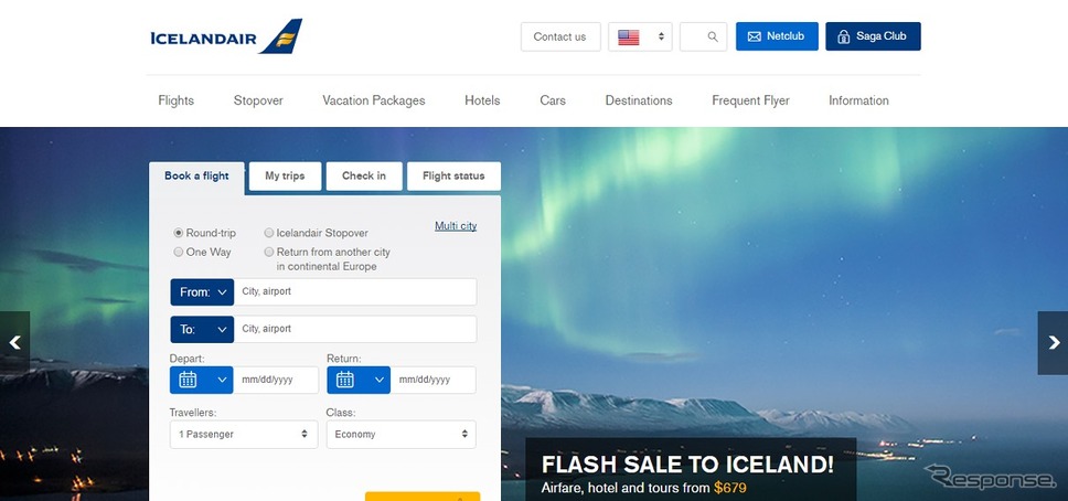 アイスランド航空公式サイト