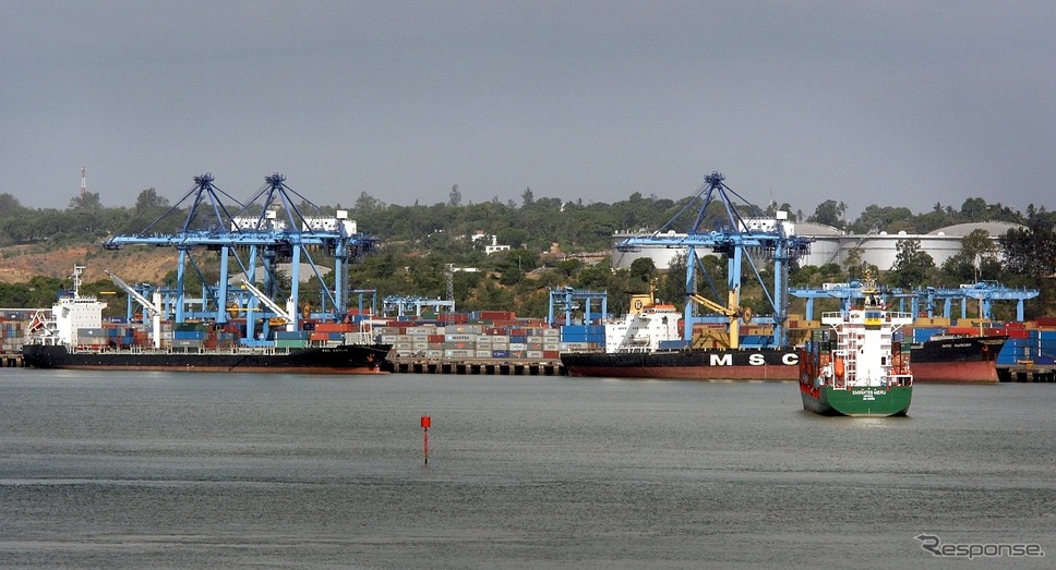 ケニアのモンバサ港　(c) Getty Images