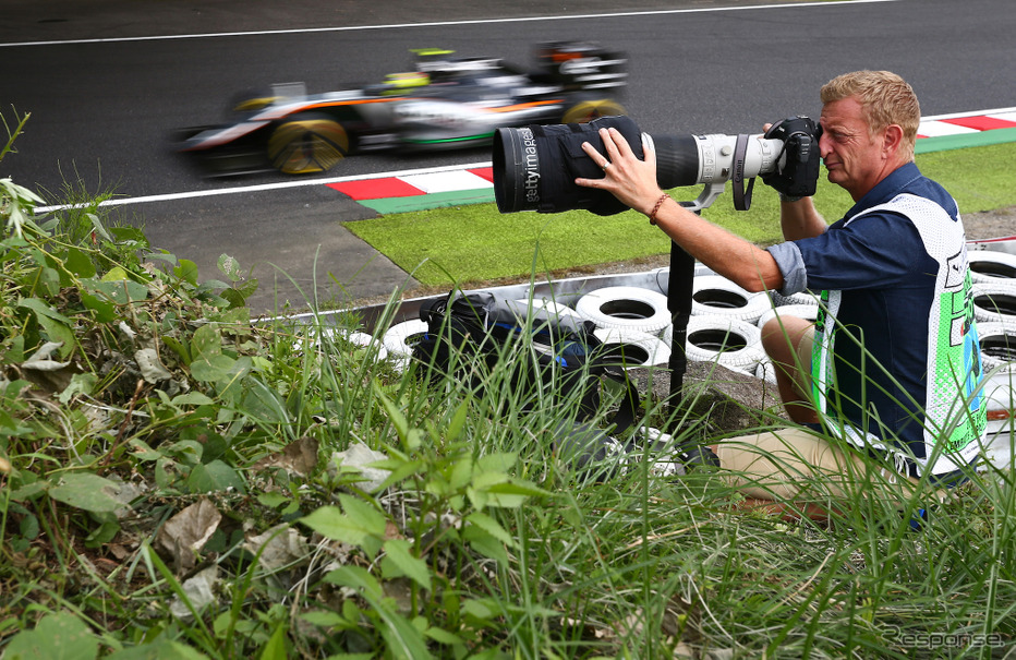“F1日本GPを撮る” Getty Imagesのクライブ・メイソン