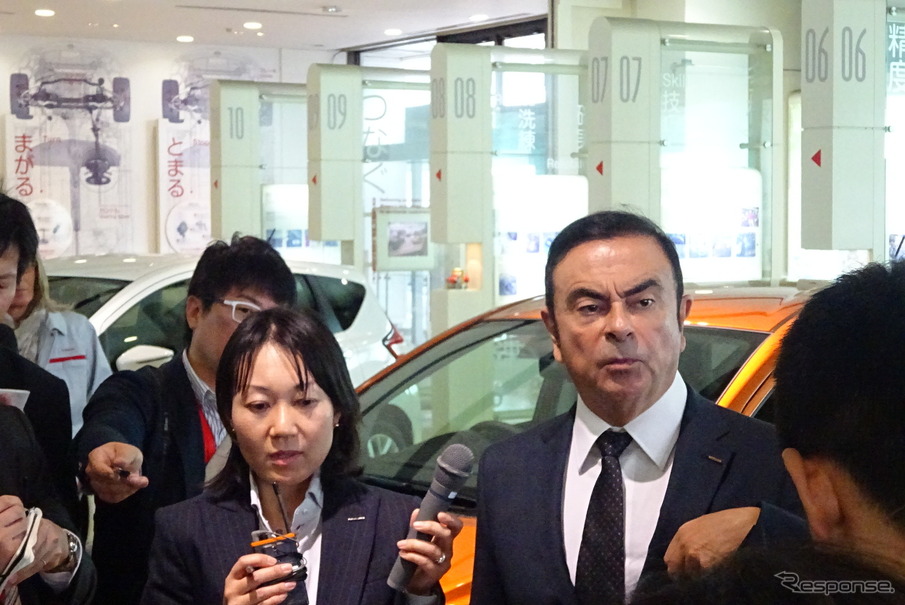 ゴーン社長　《撮影　池原照雄》