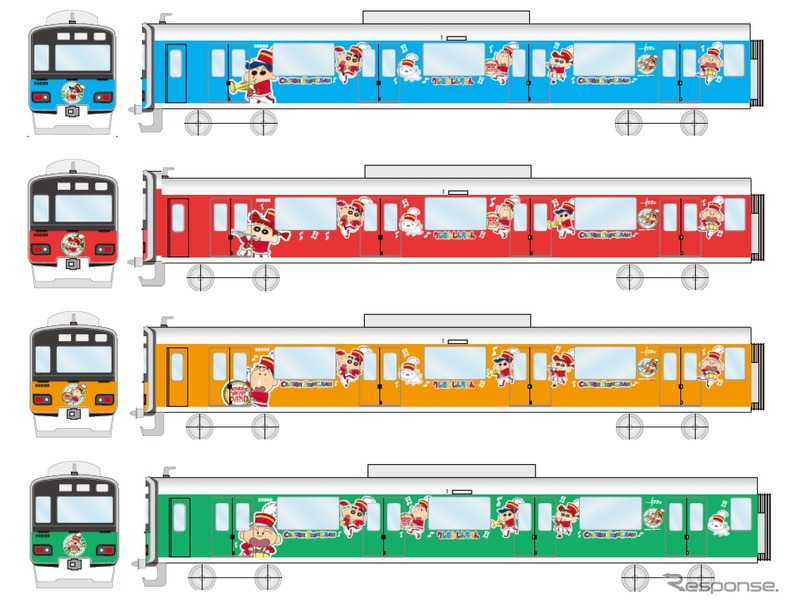 クレヨンしんちゃん 東武鉄道のラッピング車が増殖 11月25日から レスポンス response jp