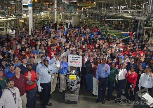 エンジン累計生産500万基を達成したトヨタの米国アラバマ州TMMAL（トヨタ・モーター・マニュファクチャリング・アラバマ）