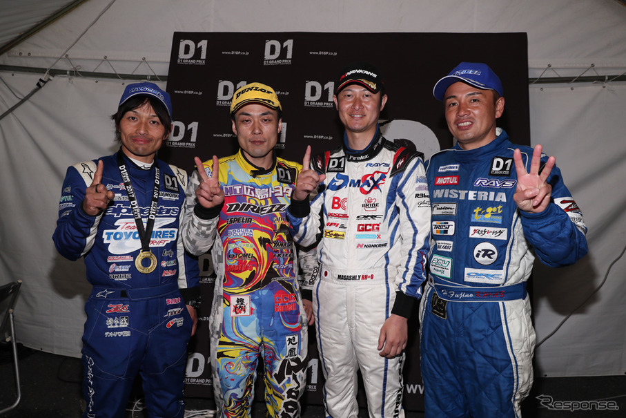 【D1グランプリ Rd.2】追走トーナメントで横井昌志が、単走で田中省己が優勝