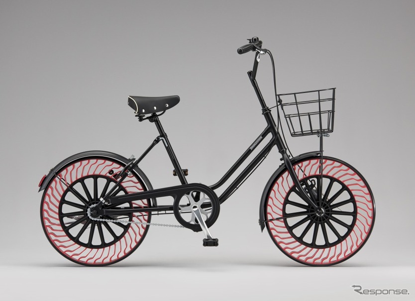 エアフリーコンセプトを用いたタイヤを装着した自転車