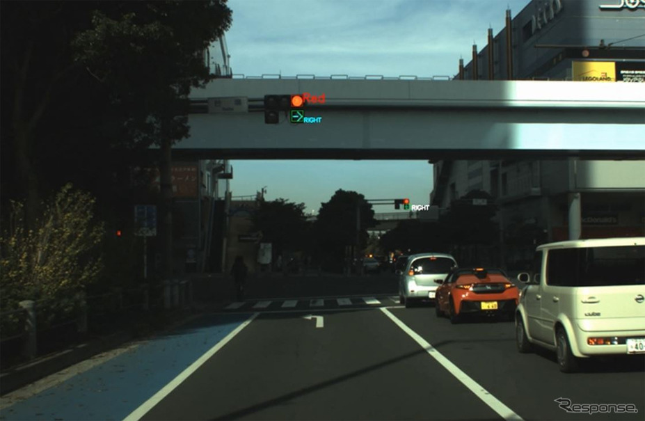 自動運転車 右折矢印信号を認識 お台場で公道実験 動画 レスポンス Response Jp