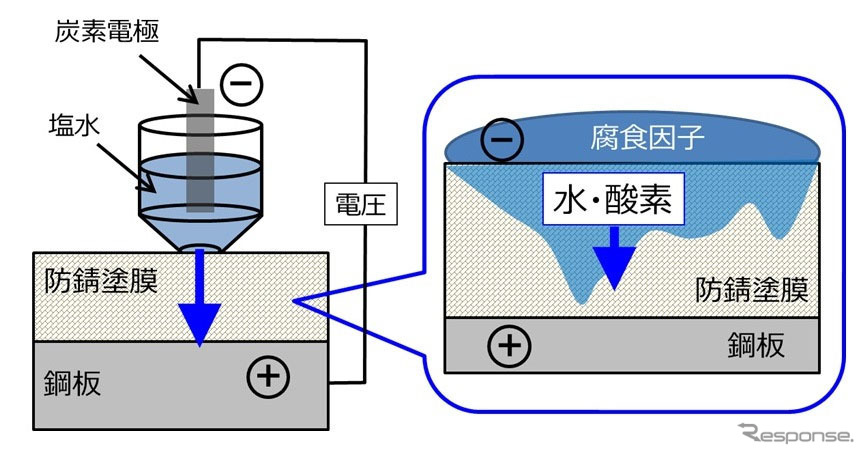 耐食性迅速評価法のイメージ