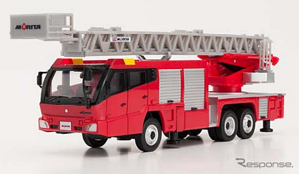 モリタ オリジナルグッズをリニューアル はしご消防車ミニカーとレジャーマット レスポンス Response Jp