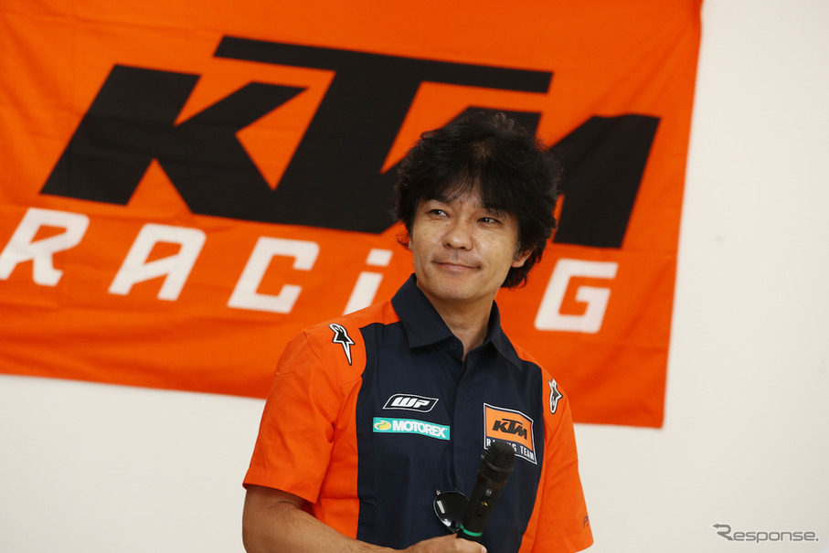 元ロードレース世界選手権GP250チャンピオンの原田哲也さん。