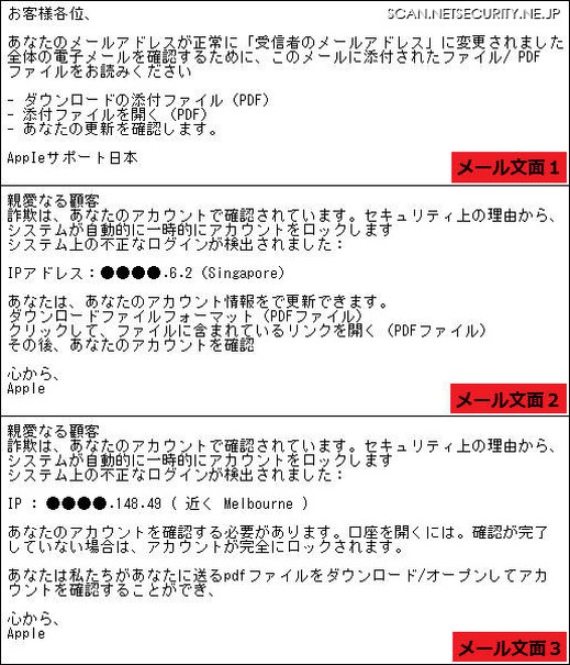 Appleを騙るフィッシング Pdfファイルが添付されるケースを複数確認 レスポンス Response Jp