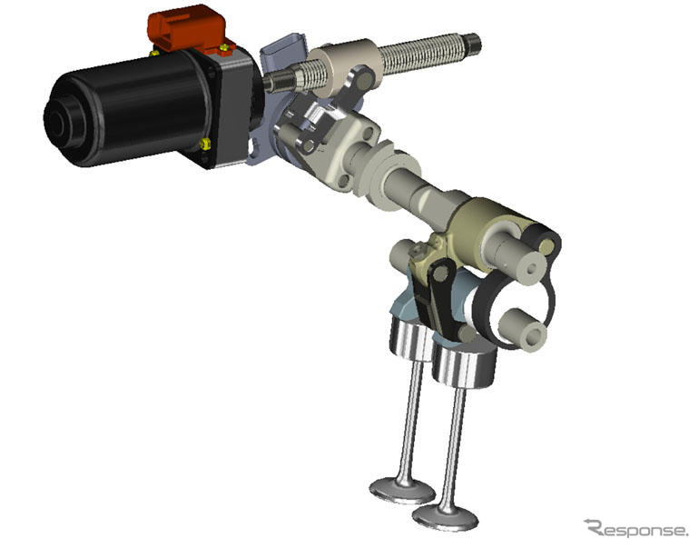 日産新技術『VVEL』…バルブ動作量を調節する偏心カム