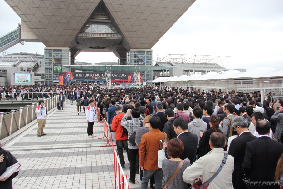 東京モーターショー2015プレビューデーの様子