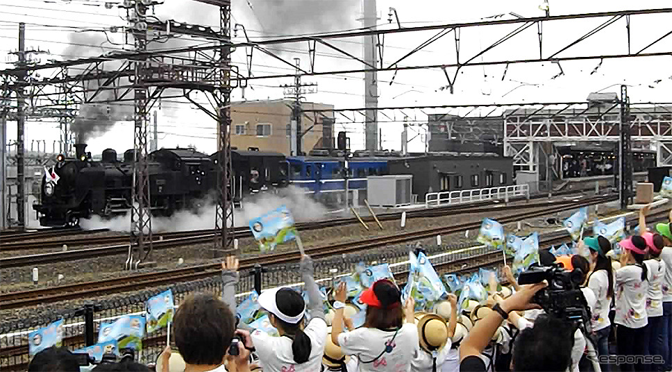 東武鉄道 SL大樹 祝賀運転（下今市駅、2017年8月10日）