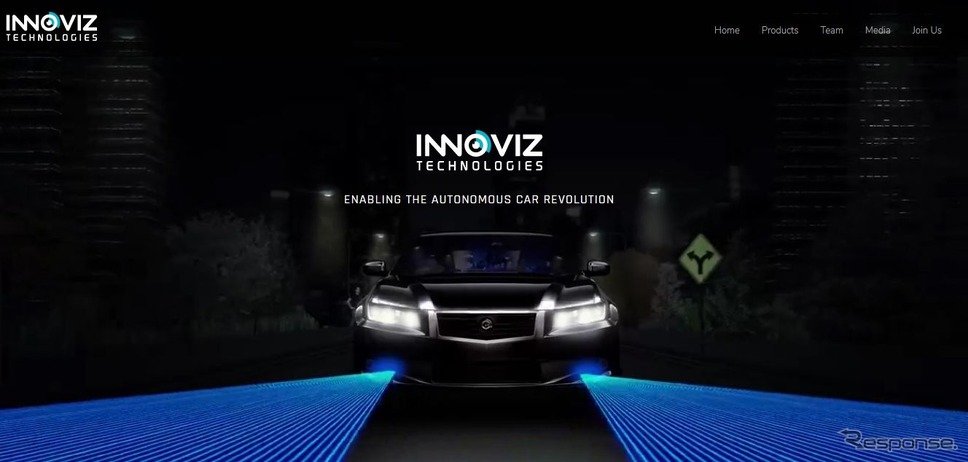 イスラエルのInnoviz Technologies社の公式サイト