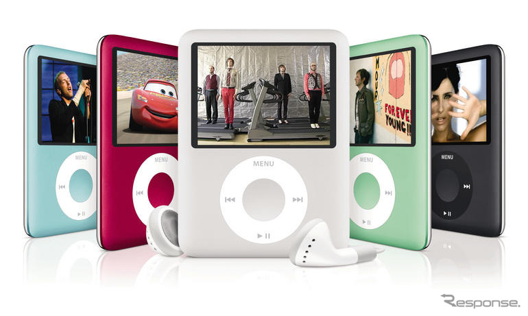 アップル、iPod nano を発表…ビデオ再生が可能に