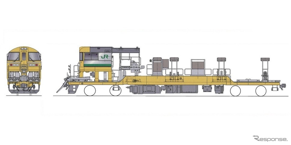 JR東日本はレール輸送用気動車のキヤE195系を導入する。画像はロングレール輸送車のイメージ。