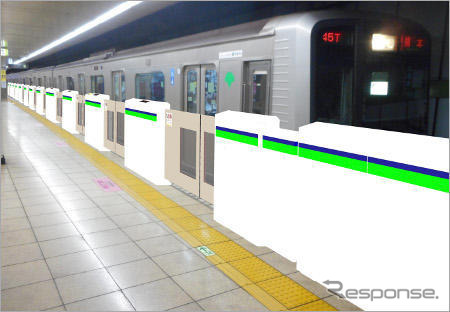都営新宿線でホームドア整備を開始 大島駅に先行整備 レスポンス Response Jp