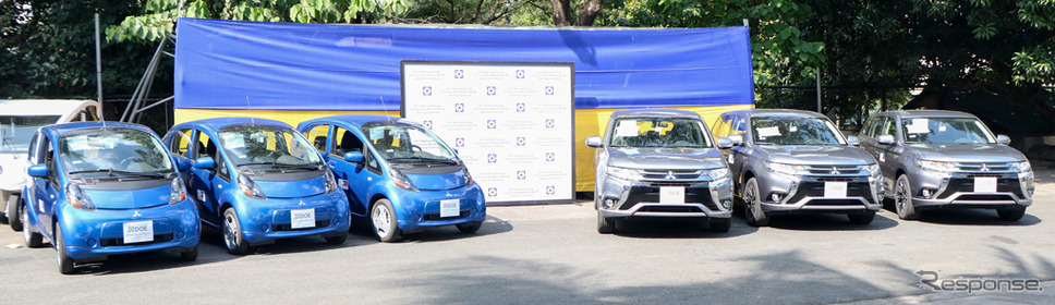 日本政府が三菱自動車の電動車をフィリピンのエネルギー省に寄贈