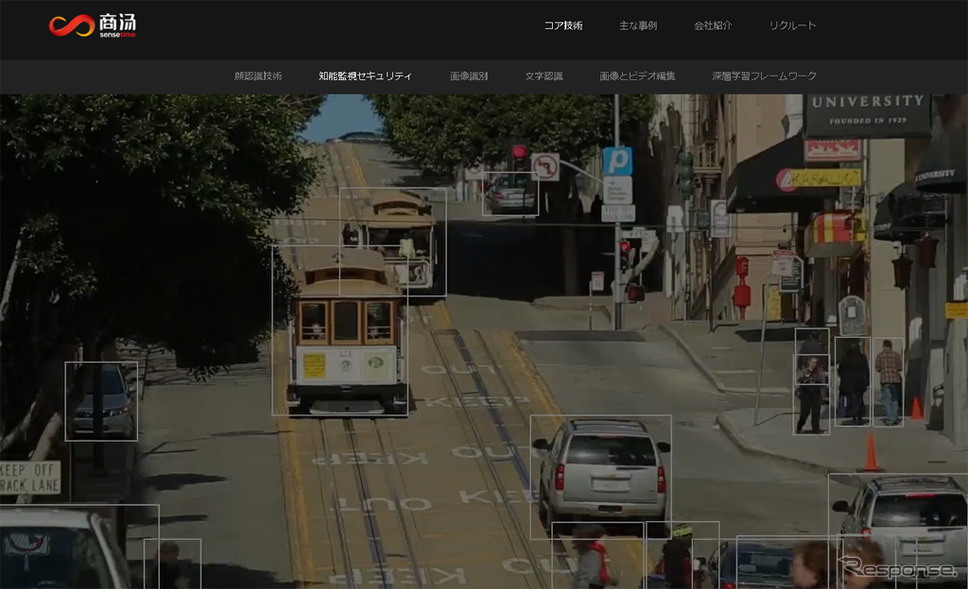 センスタイム社（Webサイト）