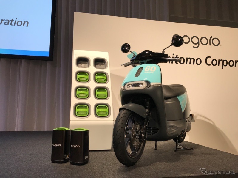 ゴゴロのバッテリー交換式電動スマートスクーター