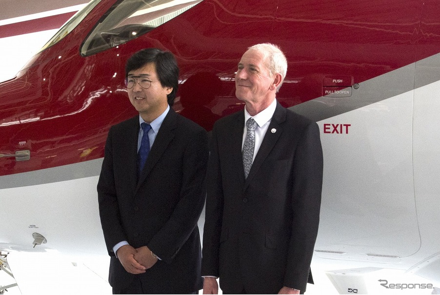 基本合意書の締結を終えた藤野HACI社長とハーセントWijet社CEO