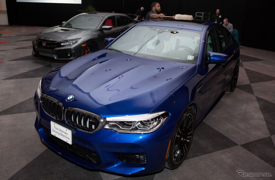 2018ワールドパフォーマンスカーを受賞したBMW M5 新型（ニューヨークモーターショー2018）