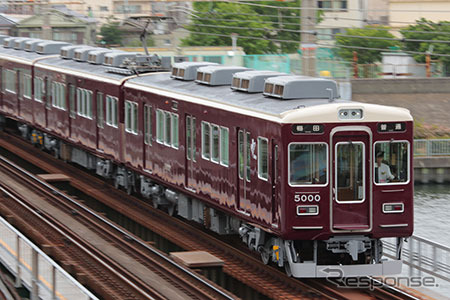 阪急5000系がデビュー50周年 神戸本線と今津北線で記念列車を運行 4月7日から レスポンス Response Jp