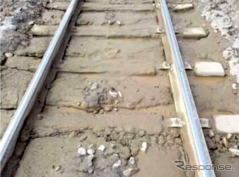 函館本線渡島砂原駅構内