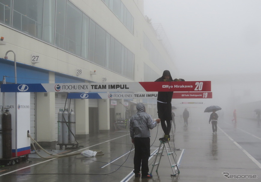 荒天のため、SF第2戦オートポリスの決勝レースは中止に。
