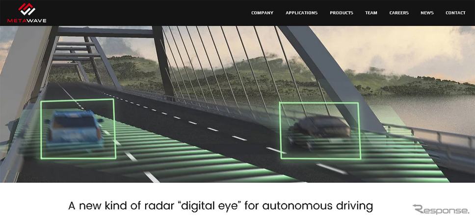 デンソー 米スタートアップ企業metawave社に出資 車載ミリ波レーダーの開発加速 レスポンス Response Jp