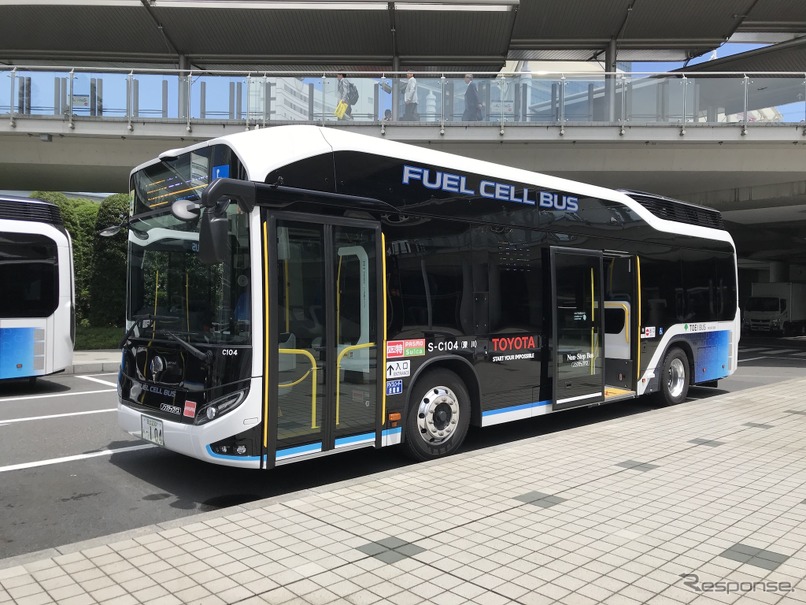 東京都交通局で運行中のトヨタ燃料電池バス