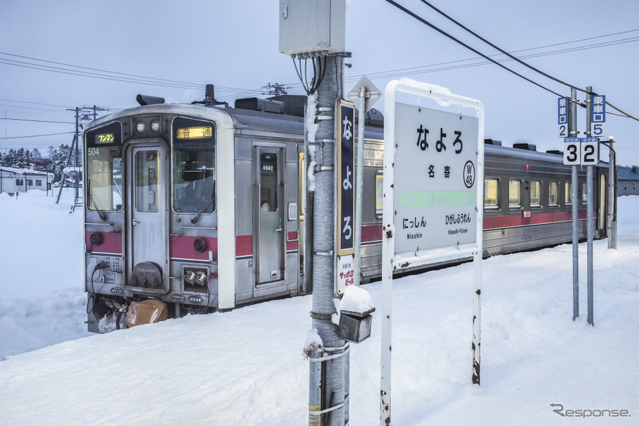 輸送密度が200人以上2000人未満となる宗谷本線名寄～稚内間の列車。