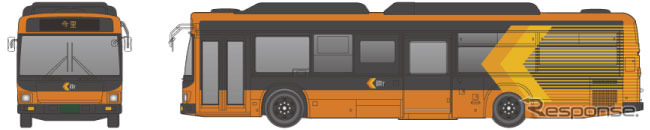選ばれたBRT用バスのデザイン。