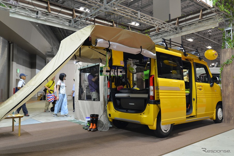 早くもホンダ N Van のキャンピングカーが登場 東京キャンピングカーショー18 レスポンス Response Jp