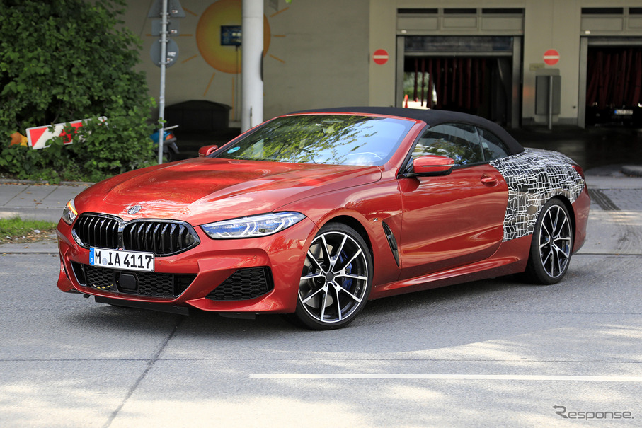 BMW 8シリーズカブリオレ（M850i）スクープ写真