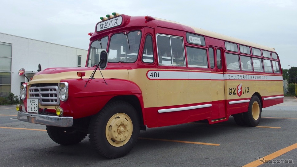 ボンネットバスに復刻塗装 はとバス70周年で記念車両 詳細画像 レスポンス Response Jp