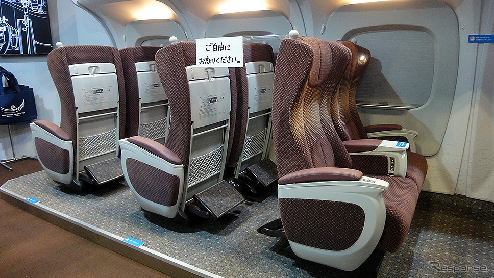 新幹線n700s座席 軌陸車 分岐器 顔認証改札 実機展示いろいろ 鉄道技術展 フォトレポート レスポンス Response Jp