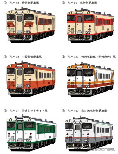 Jr北海道がキハ40形をテーマにした入場券 塗り替えたい色を選ぶ企画も 12月4日から レスポンス Response Jp