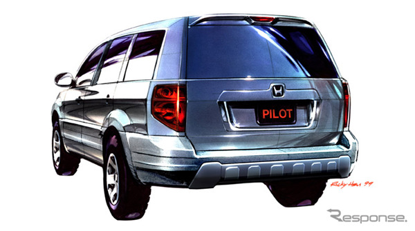 【デトロイトショー2002出品車】ホンダ『パイロット』---SUV人気のミニバン