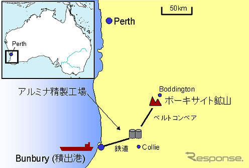 双日と伊藤忠、豪州でアルミナ精製能力を増強