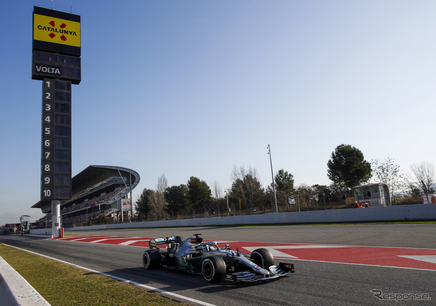 F1 バルセロナ合同テストはじまる 初回初日 メルセデスが1 2発進 レスポンス Response Jp