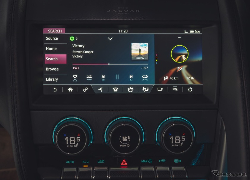 ジャガー Fタイプ 改良新型 音楽アプリ Spotify 車載化 スマホ接続を不要に レスポンス Response Jp ジャガー Fタイプ 改良新型 音楽アプリ Spotify 車載化 スマホ接続を不要に レスポンス Response Jp