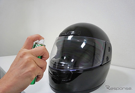 ゲリラ豪雨でも視界を確保 ヘルメットシールド用撥水剤 レインバースト 発売 ソフト99 レスポンス Response Jp